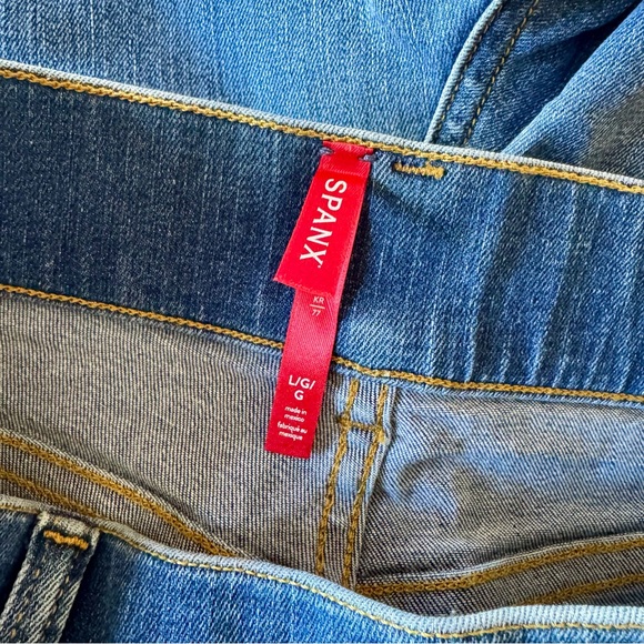 EUC SPANXshape EveryWear pull on wide leg jeans L - Picture 3 of 13